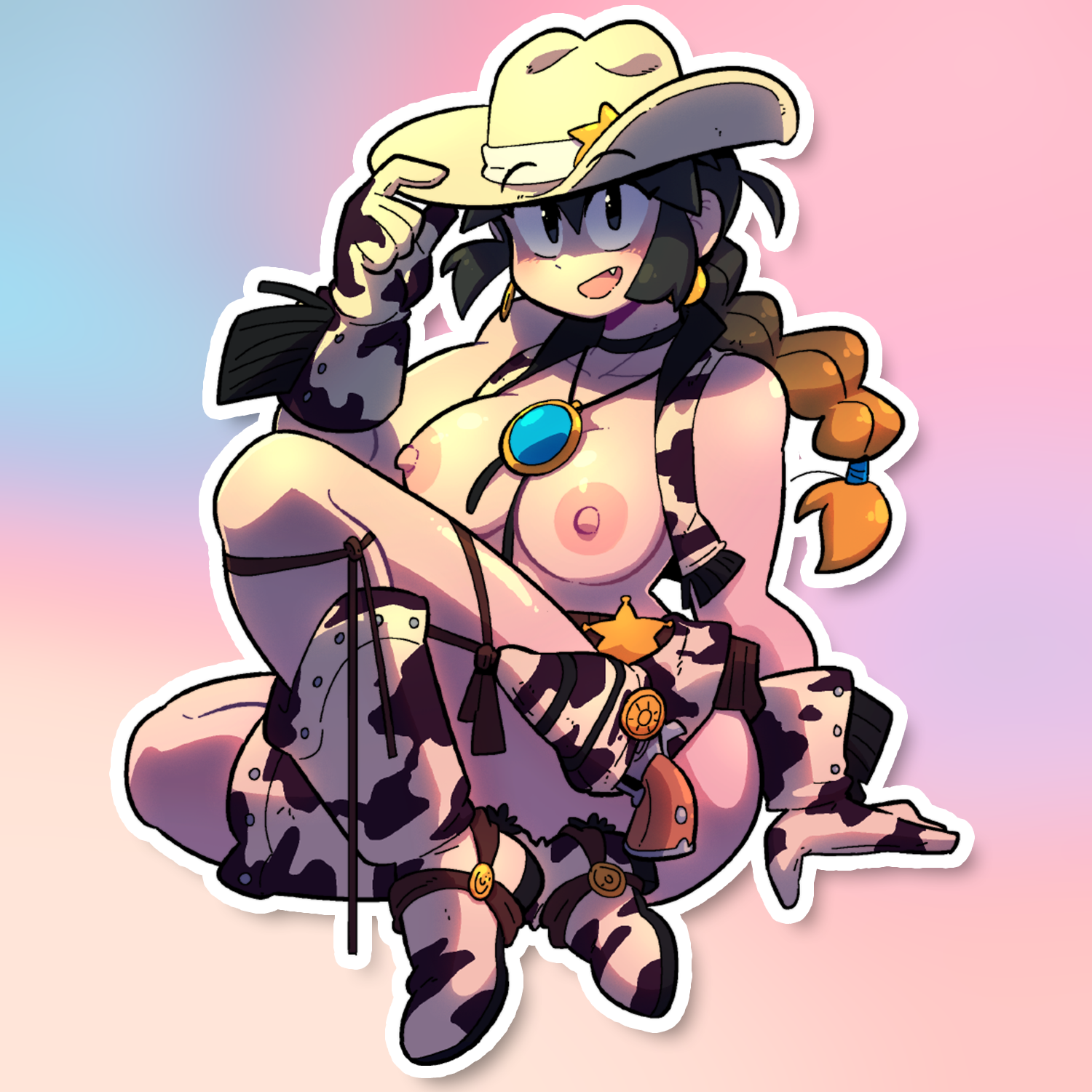 LUCIA COWBOY STICKER! (BRYCE AND SCOTT)