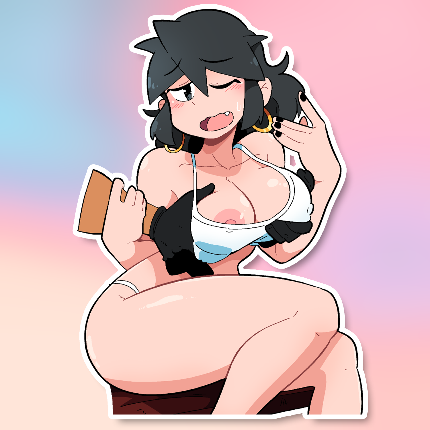 LUCIA TANK-TOP MASSAGE STICKER! (BRYCE AND SCOTT)