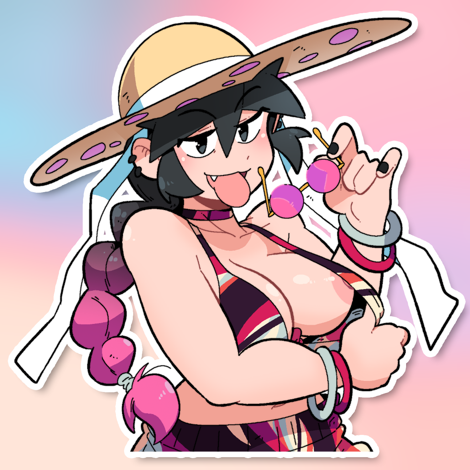 LUCIA TONGUE OUT STICKER! (BRYCE AND SCOTT)
