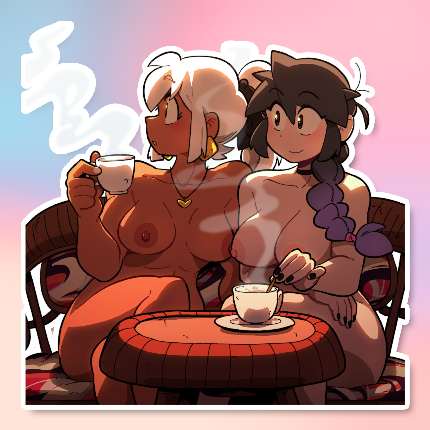 LUCIA AND MIA TEA TIME STICKER! (BRYCE AND SCOTT)