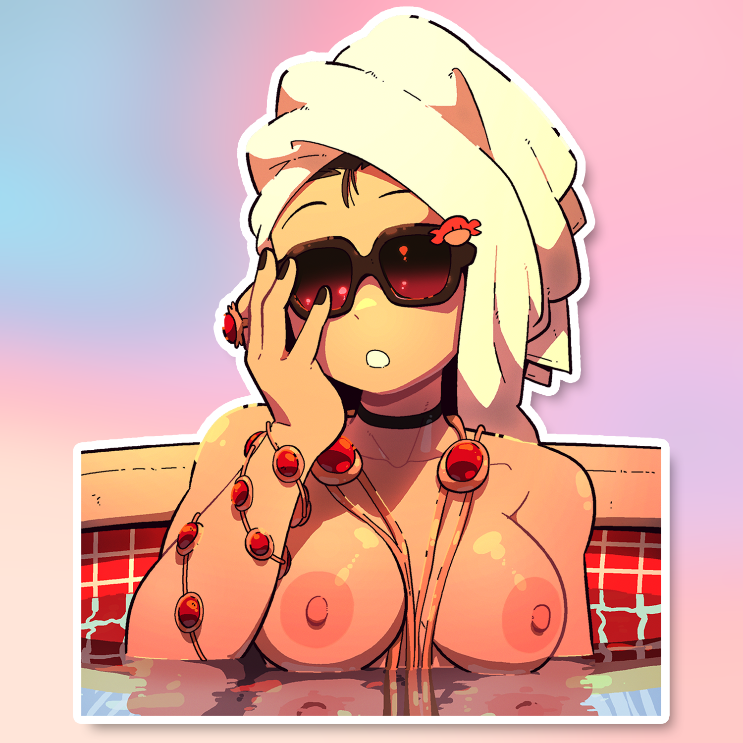 LUCIA SPA BOOBIE STICKER! (BRYCE AND SCOTT)