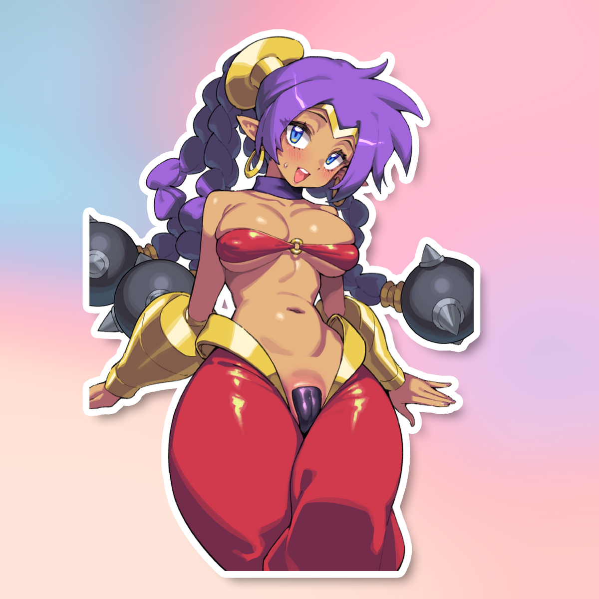 PURPLE-HAIRED WITCH STICKER! (FUYAHANA)