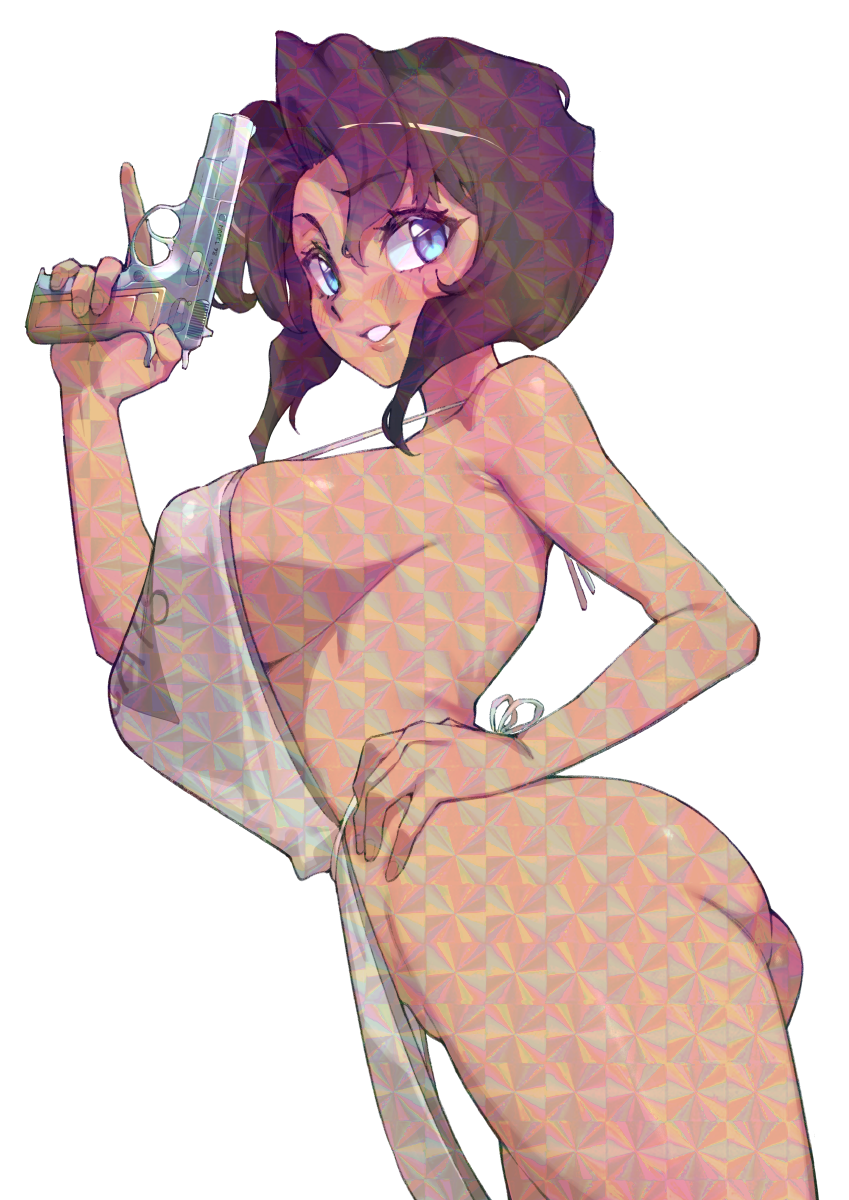 GUN-TOTING GAL STICKER! (FUYAHANA)