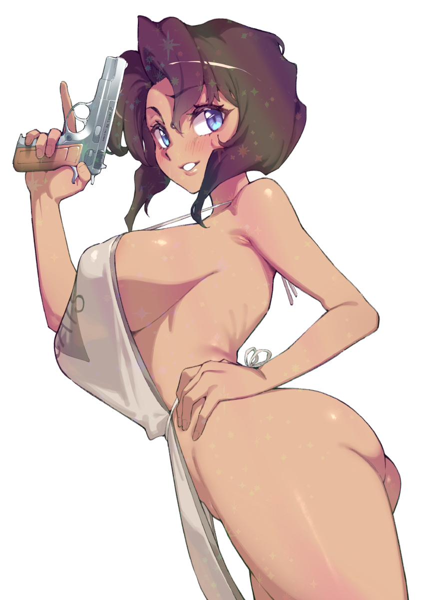 GUN-TOTING GAL STICKER! (FUYAHANA)