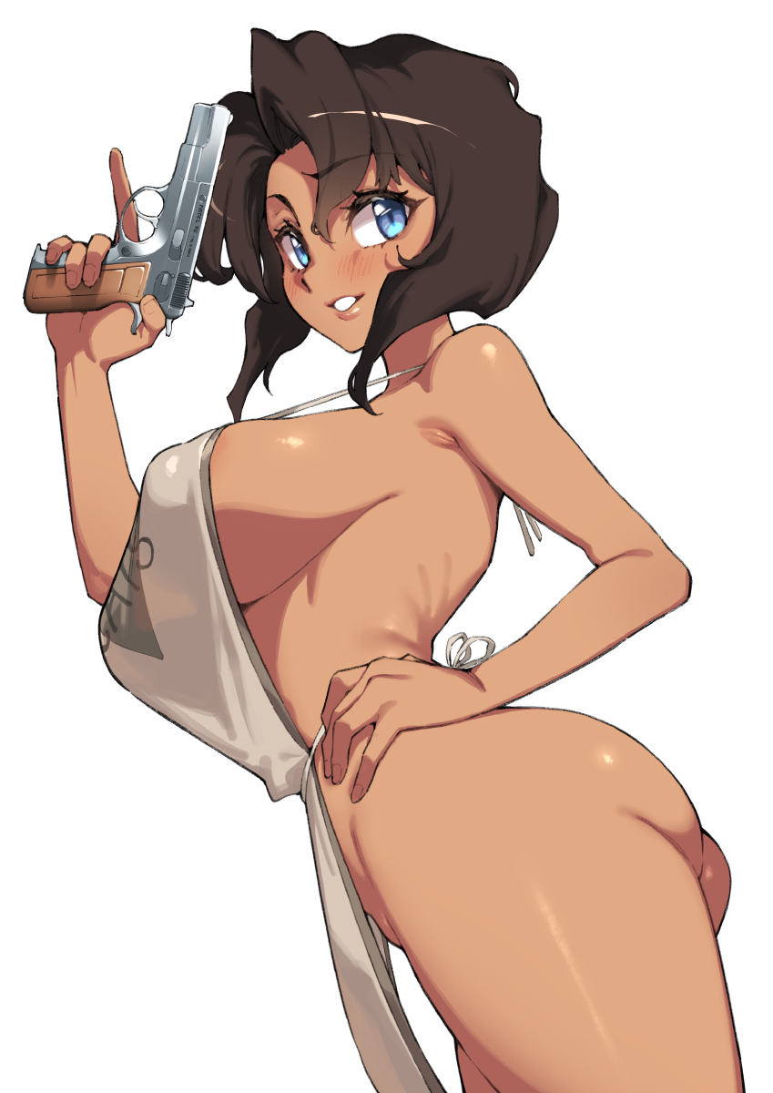 GUN-TOTING GAL STICKER! (FUYAHANA)