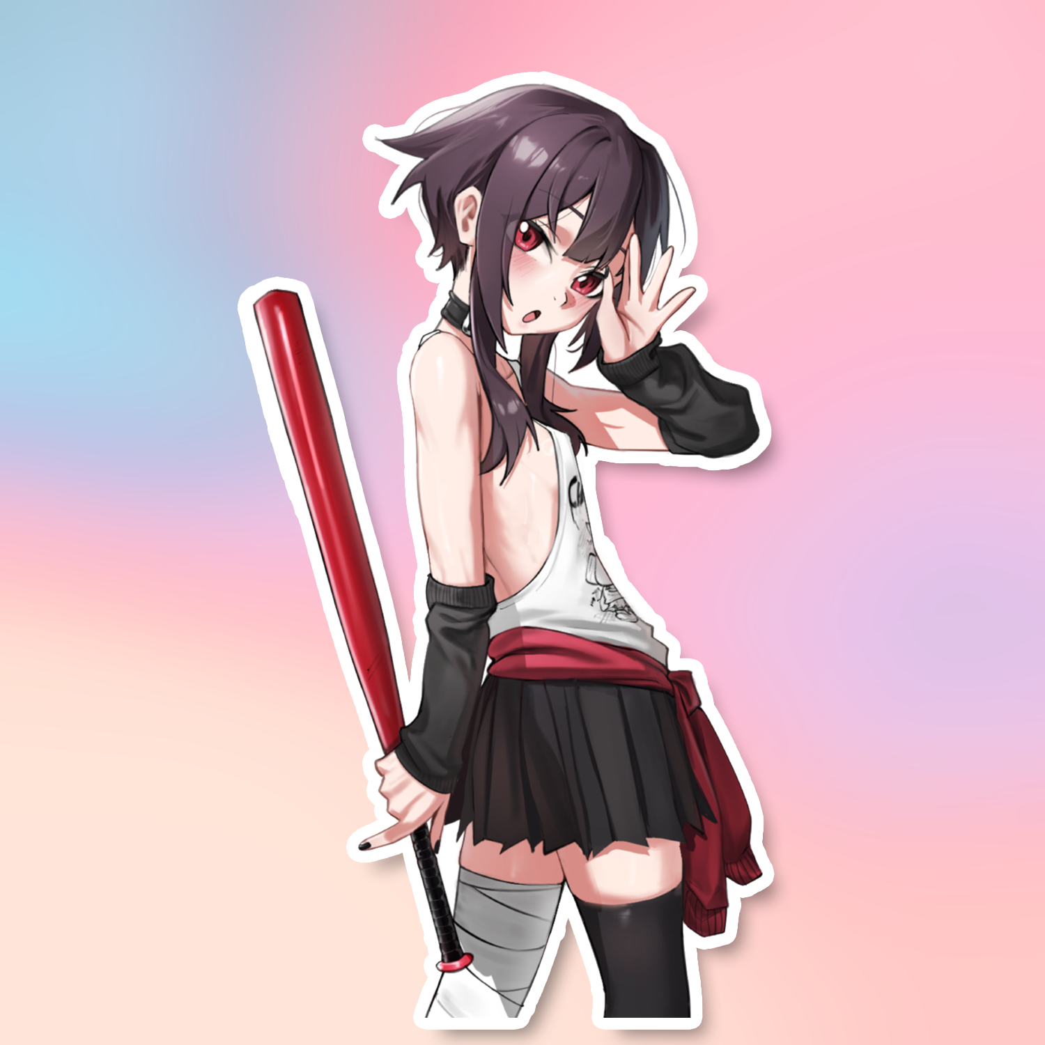 SASSY TANK TOP 2 STICKER (WALIGNER)