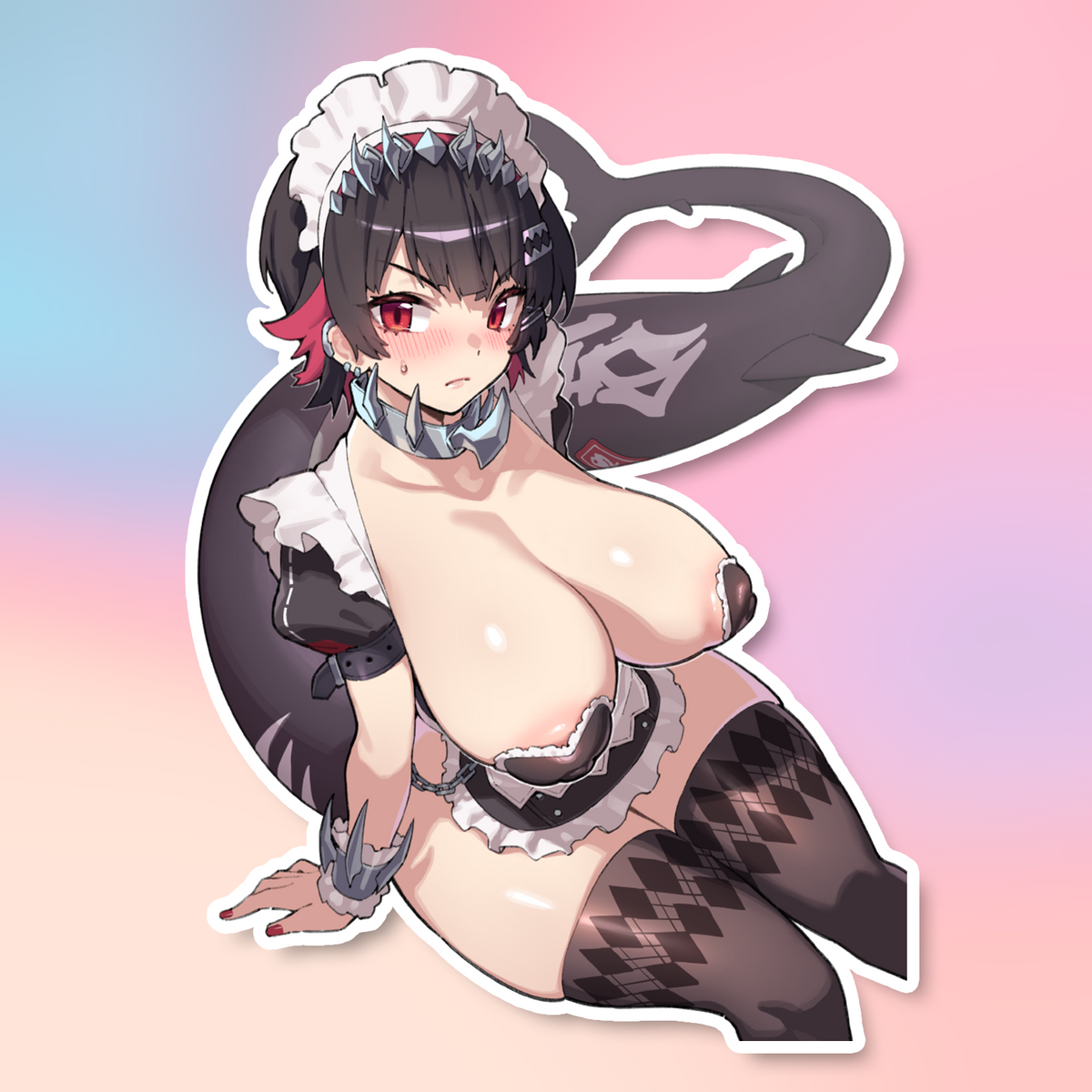 SHARK GIRL STICKER! (FUYAHANA)