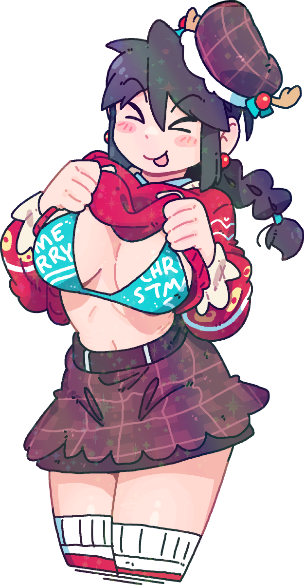 CHRISTMAS BOOBDROP LUCIA STICKER! (VARIANTS) (BRYCE AND SCOTT)