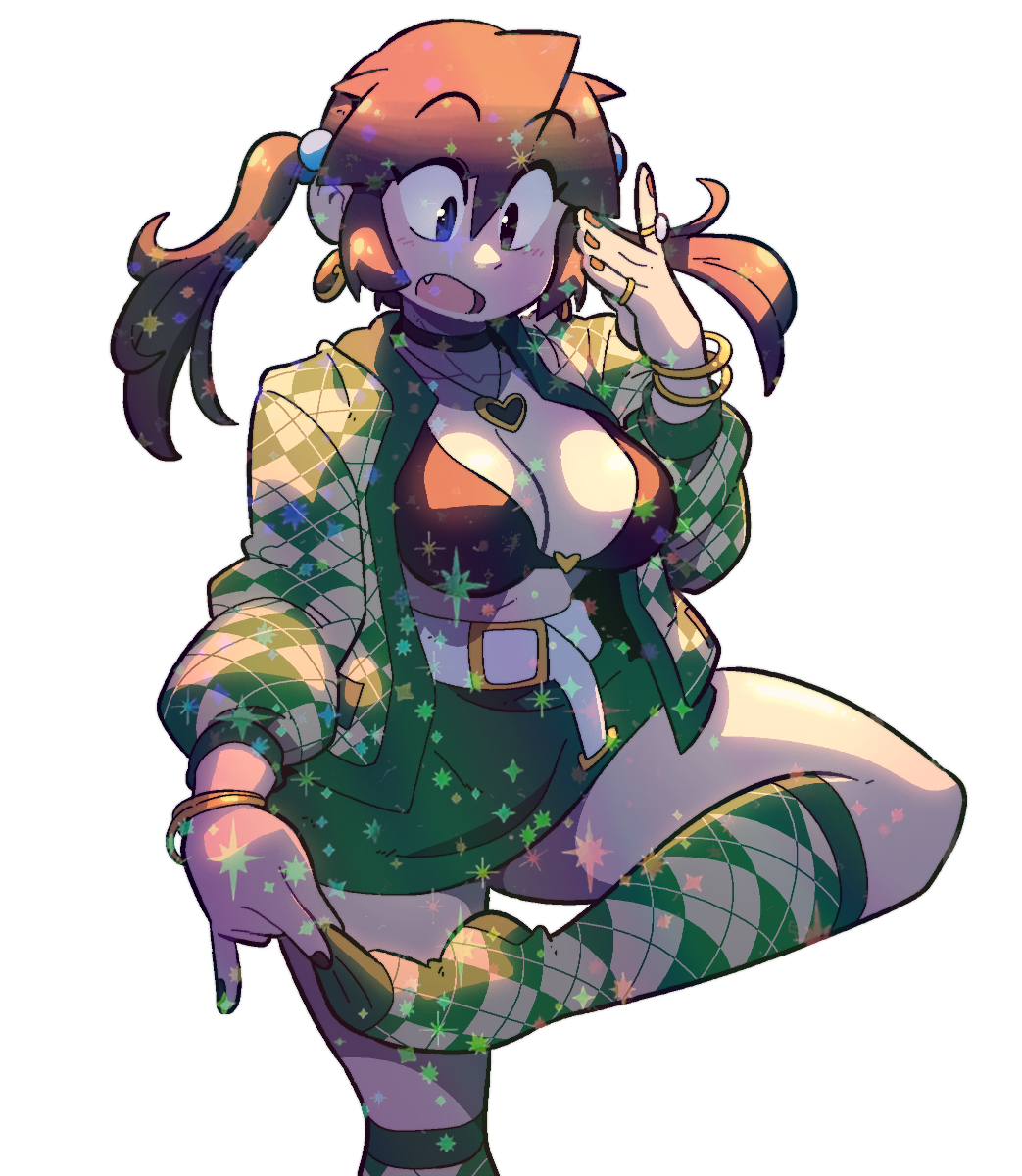LUCIA GREEN CHECKERED SHIRT STICKER! (VARIANTS) (BRYCE AND SCOTT)