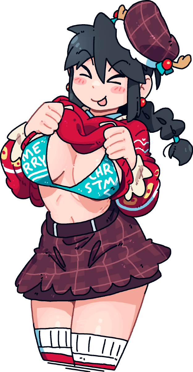CHRISTMAS BOOBDROP LUCIA STICKER! (VARIANTS) (BRYCE AND SCOTT)