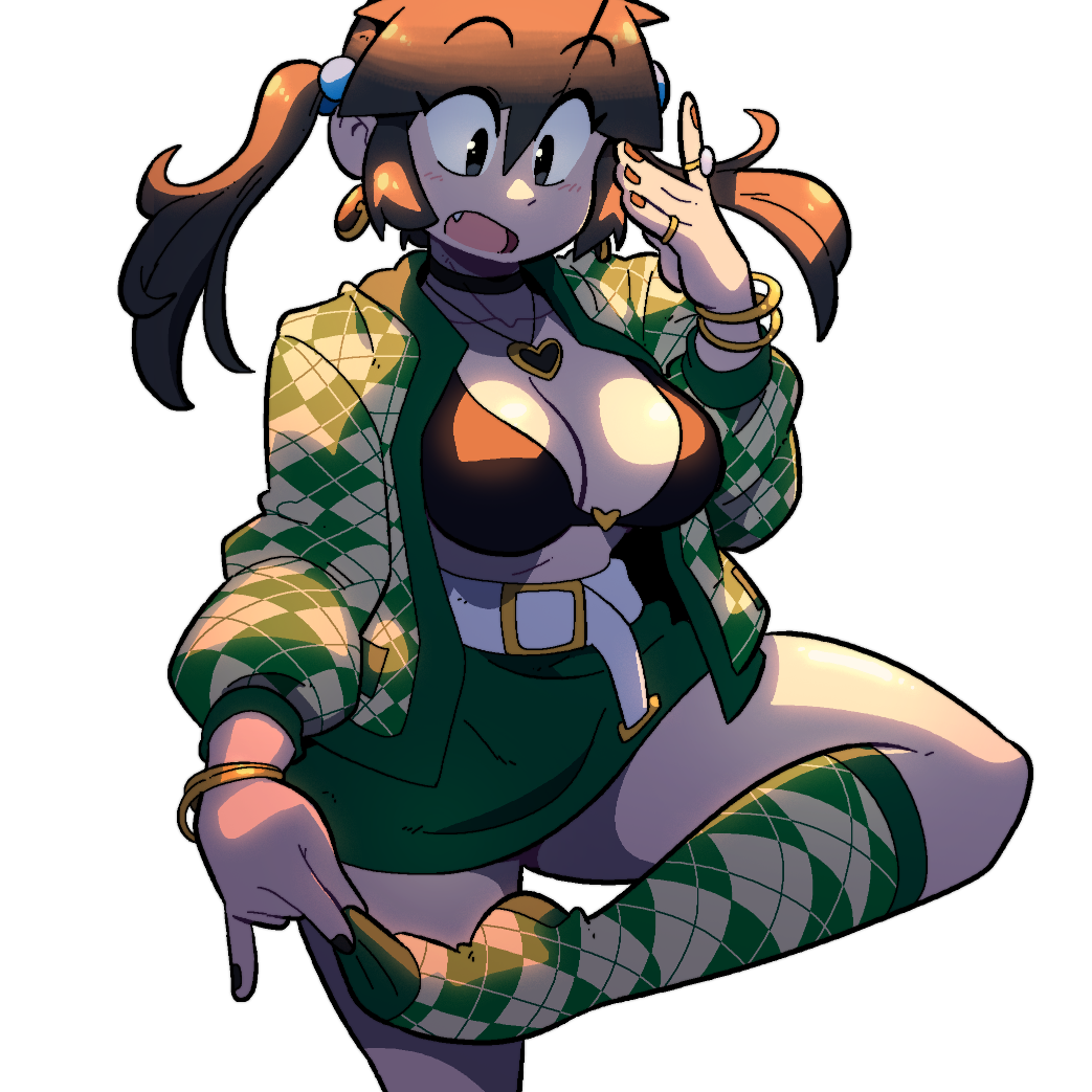LUCIA GREEN CHECKERED SHIRT STICKER! (VARIANTS) (BRYCE AND SCOTT)