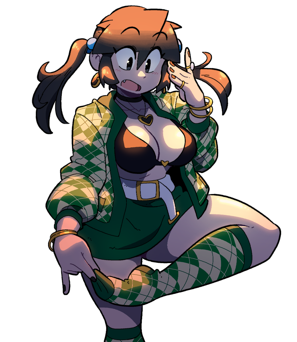 LUCIA GREEN CHECKERED SHIRT STICKER! (VARIANTS) (BRYCE AND SCOTT)