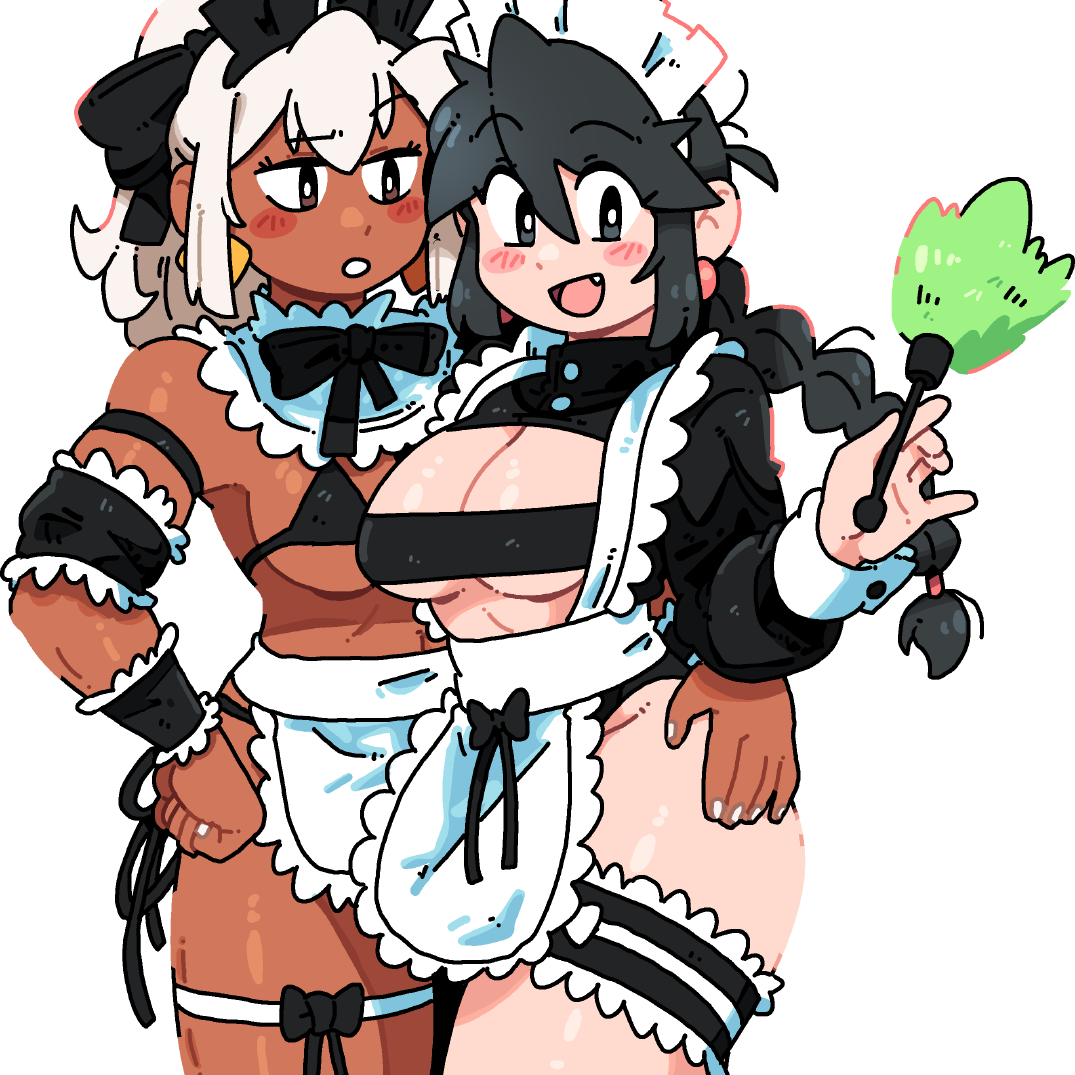 MAID GIRLS STICKER! (BRYCE AND SCOTT)