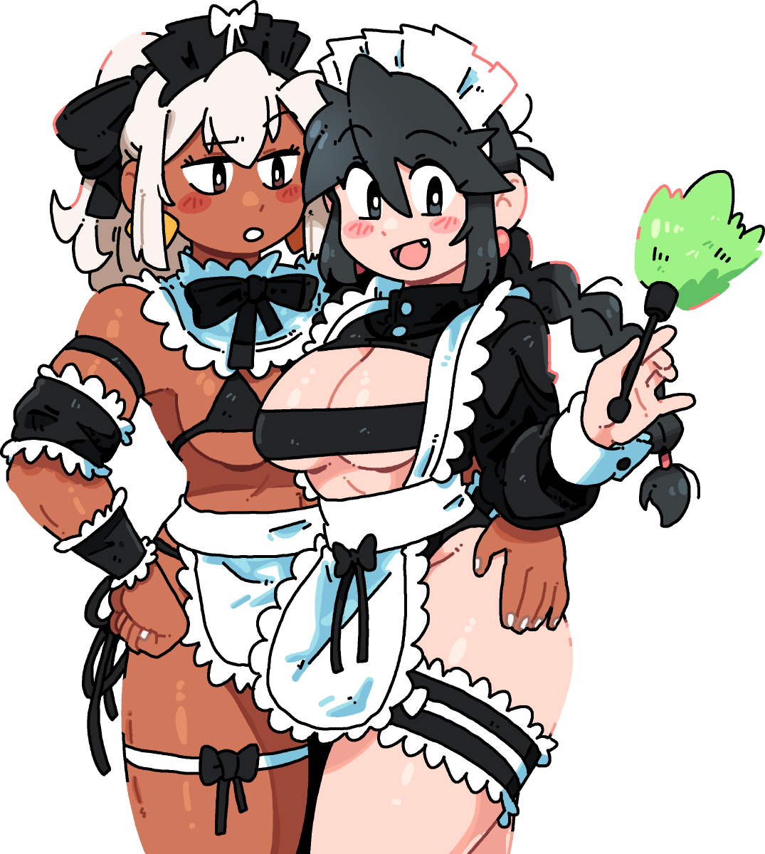 MAID GIRLS STICKER! (BRYCE AND SCOTT)