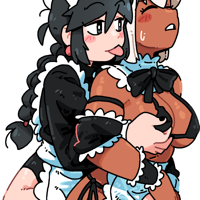 MAID LICK STICKER! (BRYCE AND SCOTT)
