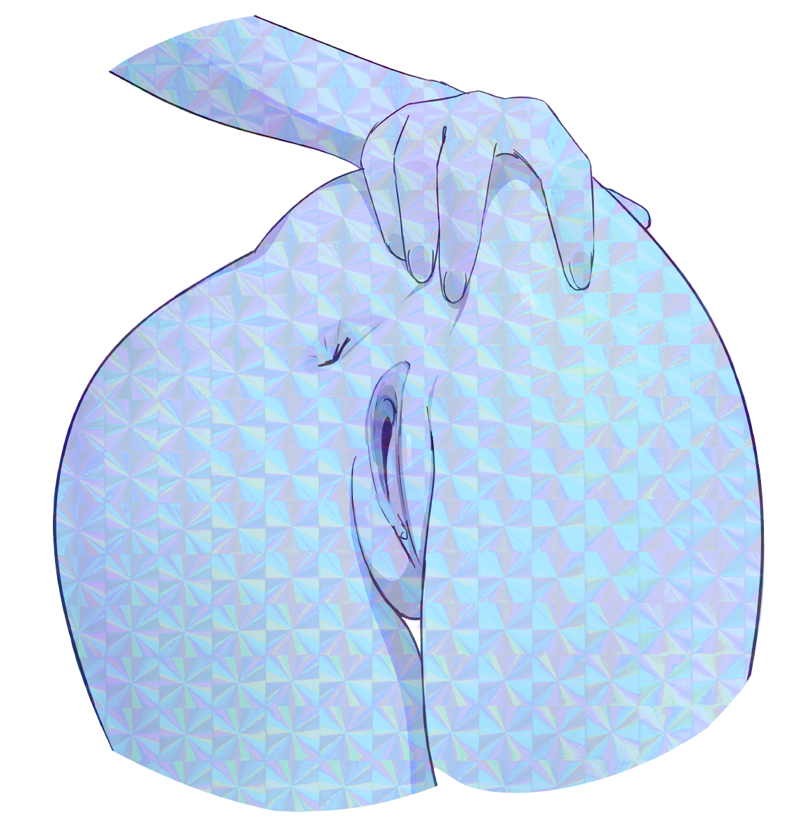 SUU ASS SPREAD STICKER (ZUWUDRAWS)