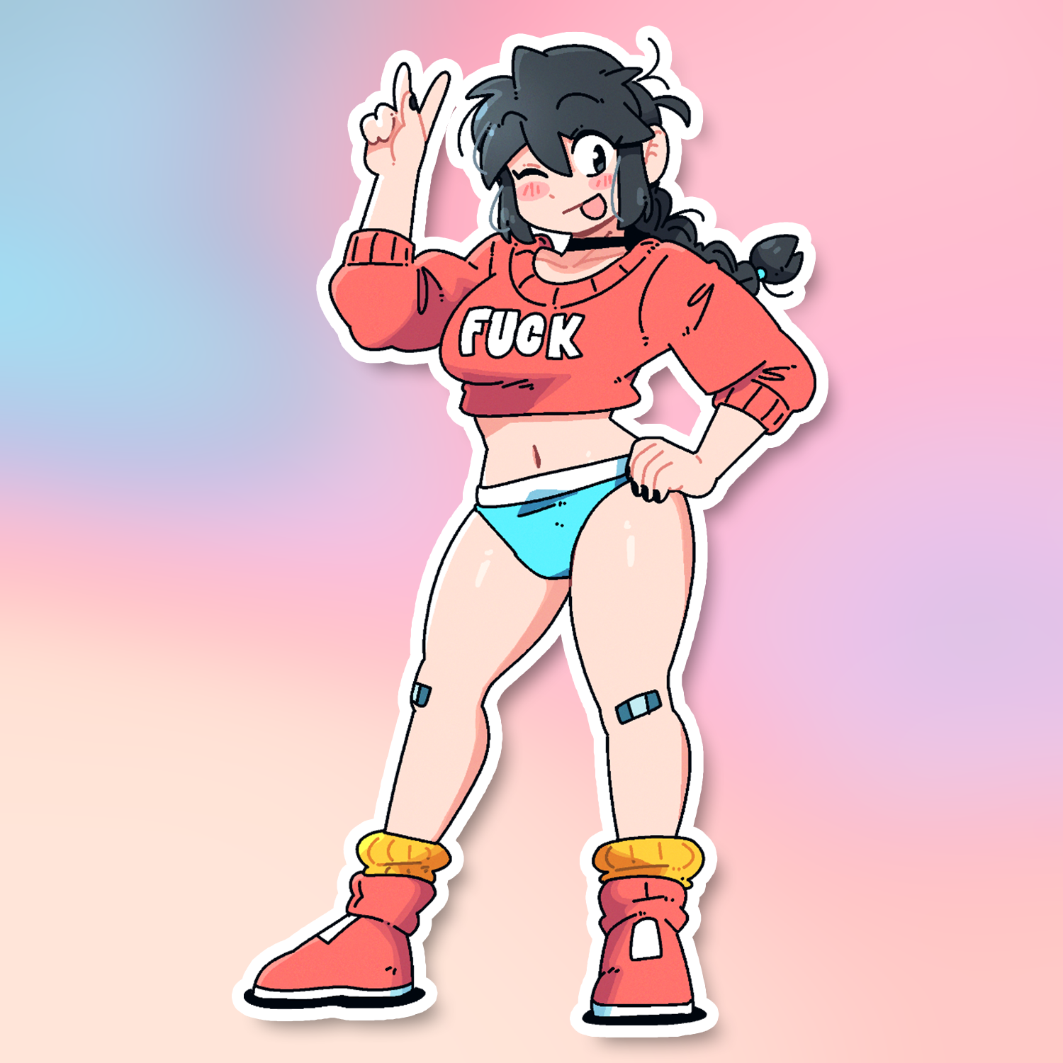 UNDIES LUCIA STICKER! (VARIANTS) (BRYCE AND SCOTT)