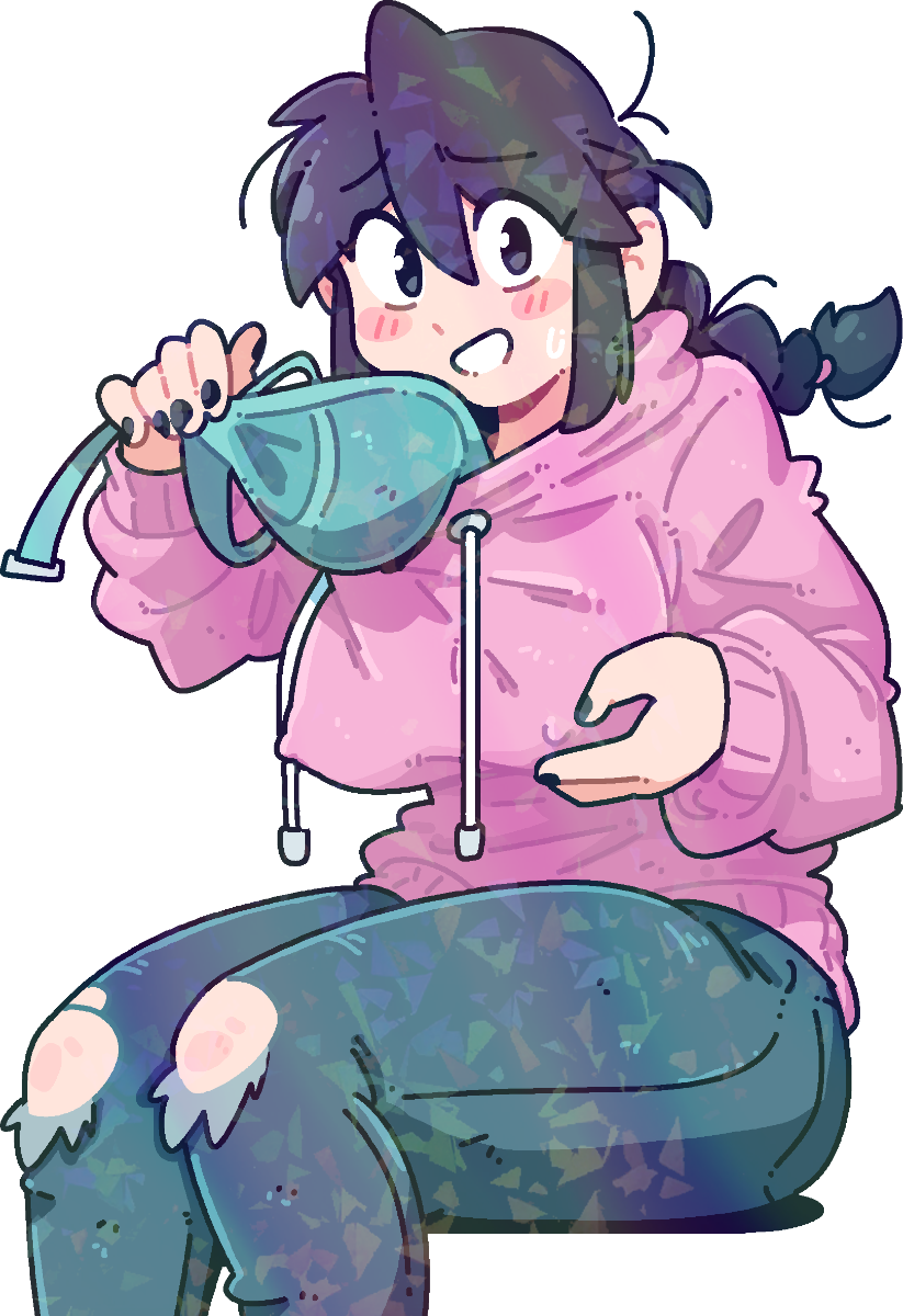LUCIA PERKY HOODIE STICKER! (BRYCE AND SCOTT)