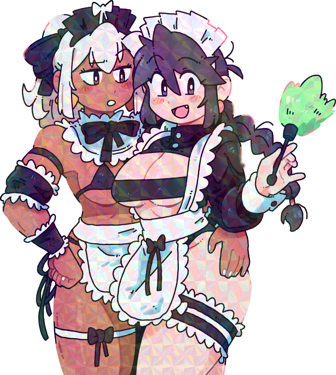 MAID GIRLS STICKER! (BRYCE AND SCOTT)