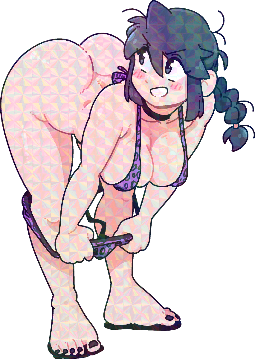 BIKINI BENDING OVER STICKER! (VARIANTS) (BRYCE AND SCOTT)