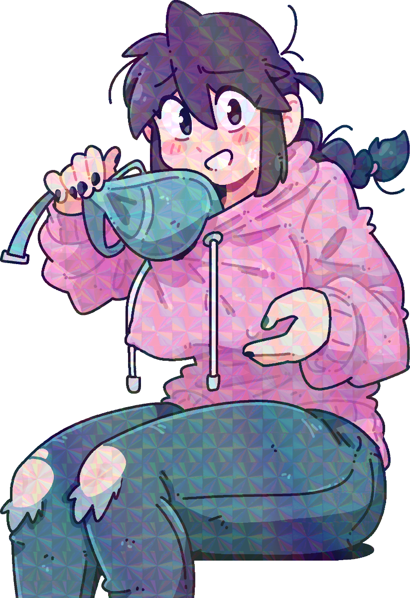 LUCIA PERKY HOODIE STICKER! (BRYCE AND SCOTT)