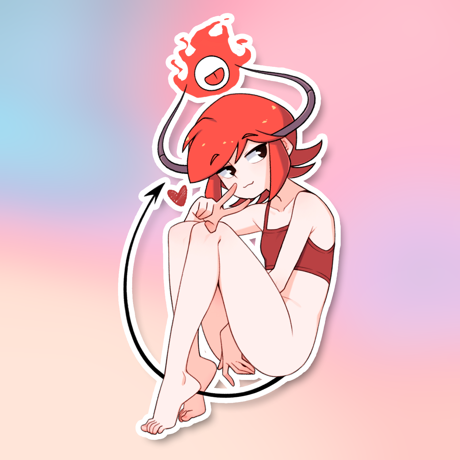 MADDIE SITTING STICKER! (TOBIAS WHELLER)