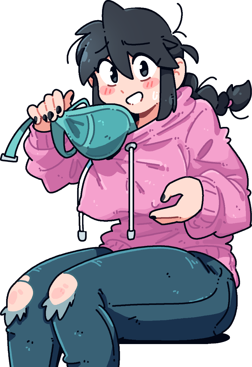 LUCIA PERKY HOODIE STICKER! (BRYCE AND SCOTT)